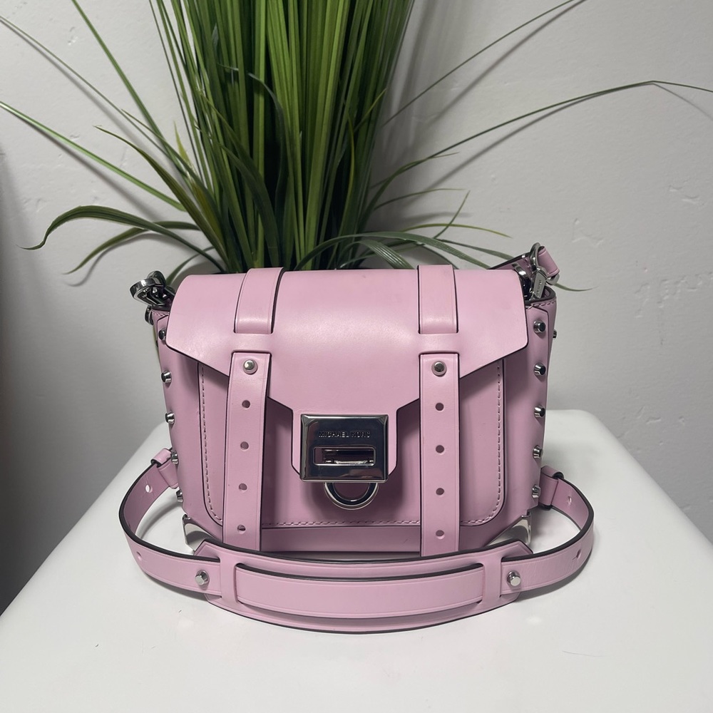 Michael Kors pink Manhattan Satchel